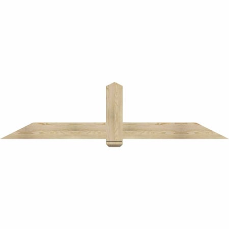 Ekena Millwork Eugene Rough Sawn Timber Gable Bracket, Douglas Fir, 84"W x 21"H x 6"D x 6"F, 6/12 Pitch GBW084X21X0606EUG00RDF